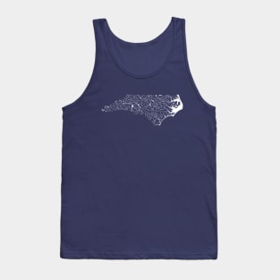 North Carolina Waterways (White) Tank Top